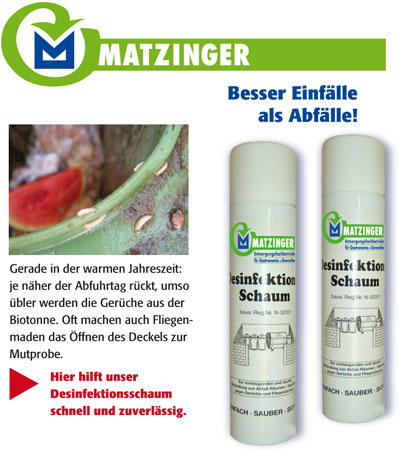 Matzinger - Desinfektionsschaum gegen Ungeziefer